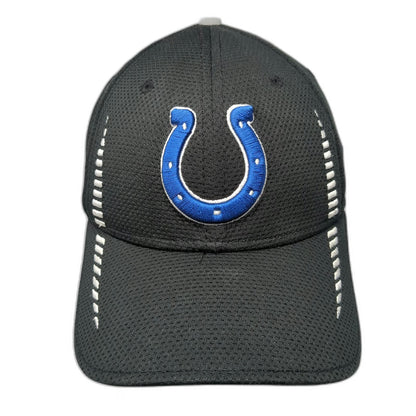 Indianapolis Colts NFL New Era 39THIRTY Cap Black M Stretch Fit Horseshoe Hat
