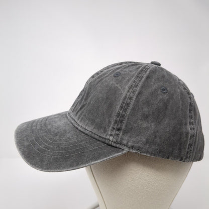 Unbranded Slideback Hat Solid Gray One Size Blank Adjustable Vent Holes