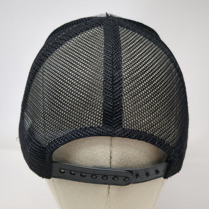 AOPA Trucker Hat Black Gray One Size Mesh Back Aviation Plane Pine Forest Logo