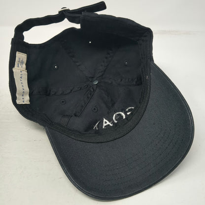 Aeropostale GOAT Black Baseball Cap One Size Slideback Cotton Adjustable hat