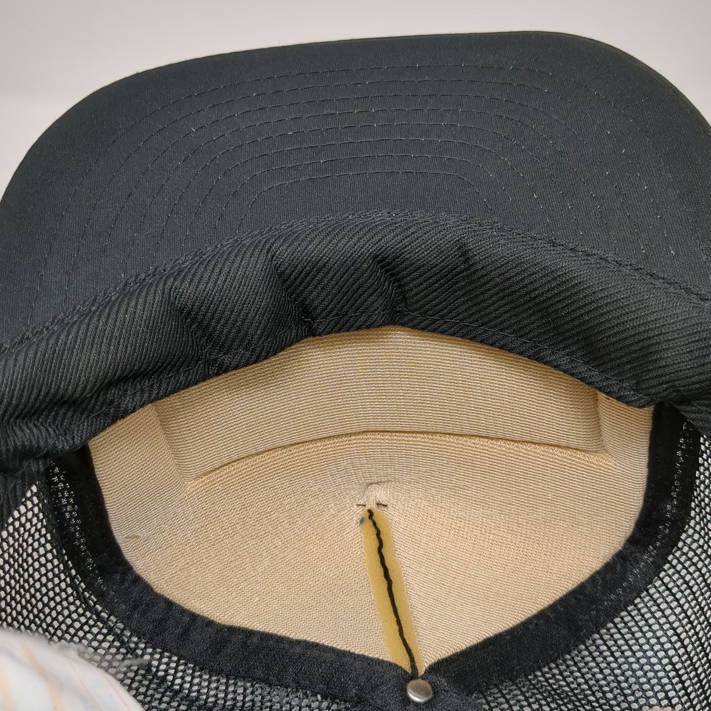 Nissin Cap Trucker Hat Black One Size Big O Tires Patch Mesh Back Snapback