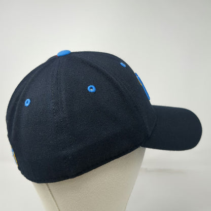 UCLA Bruins NCAA Top of the World Hat Black Blue Gold One Size Stretch Fit OS
