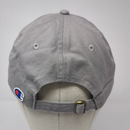 Champion Slideback Hat Gray One Size Solid Adjustable Outdoor 6 Panel