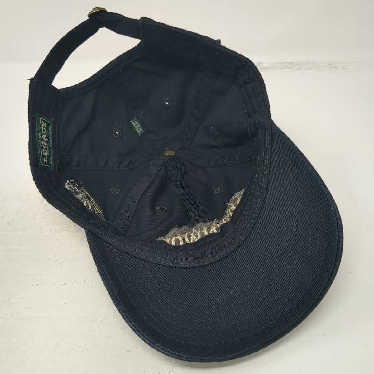Lindenwood Lions NCAA Legacy Cap Black One Size Mascot Slideback Embroidered Hat