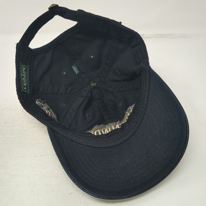 Lindenwood Lions NCAA Legacy Cap Black One Size Mascot Slideback Embroidered Hat