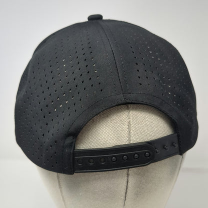 Ford 5 Panel Black Hat One Size Snapback Built Ford Tough USA Flag Perforated