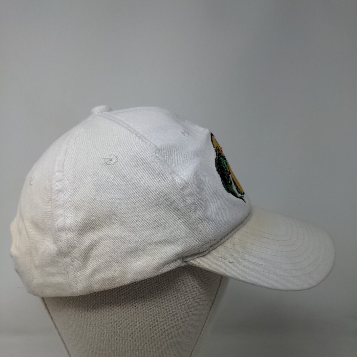 Bass Pro Shops Snapback Hat White OSFM Embroidered Gone Fishing