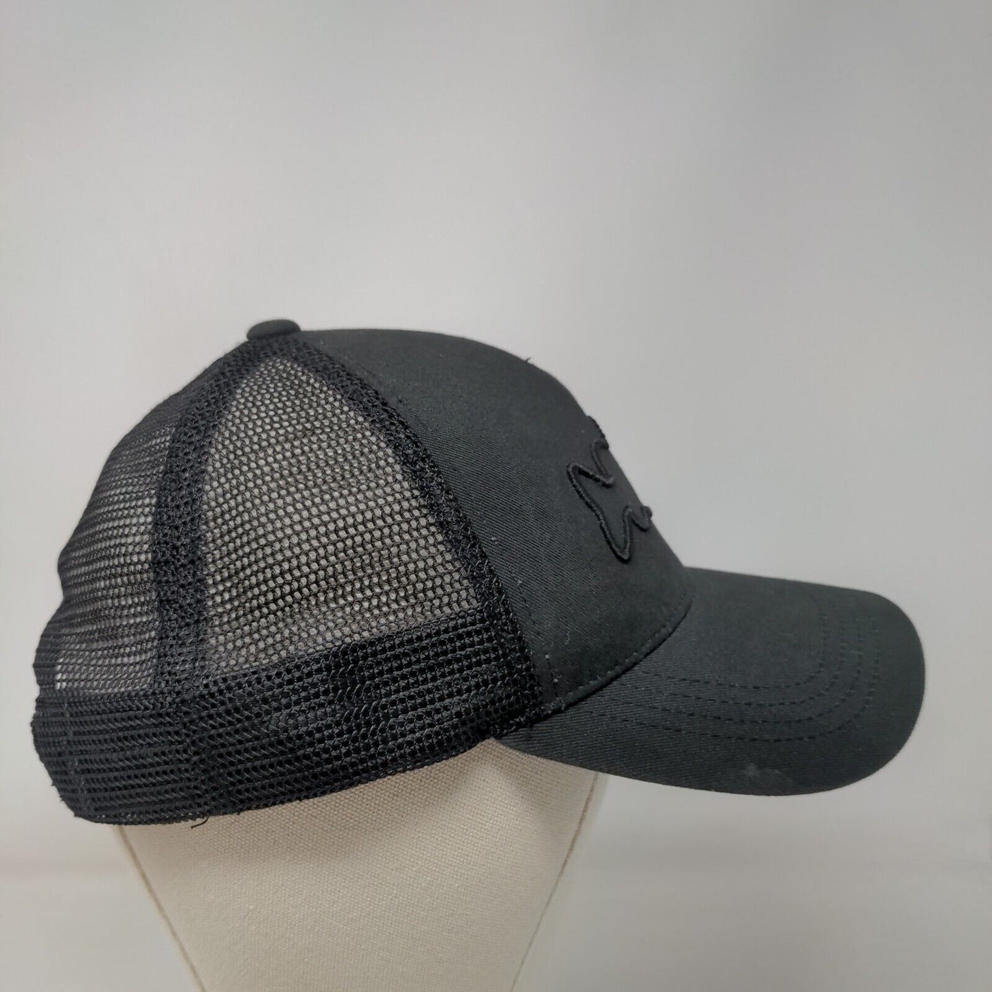 Costa Del Mar Snapback Trucker Hat Black One Size Embroidered Mesh Back6 Panel