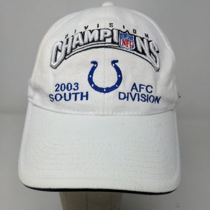 Reebok On Field NFL Indianapolis Colts Mens Strapback Hat Vintage 2003 Champions