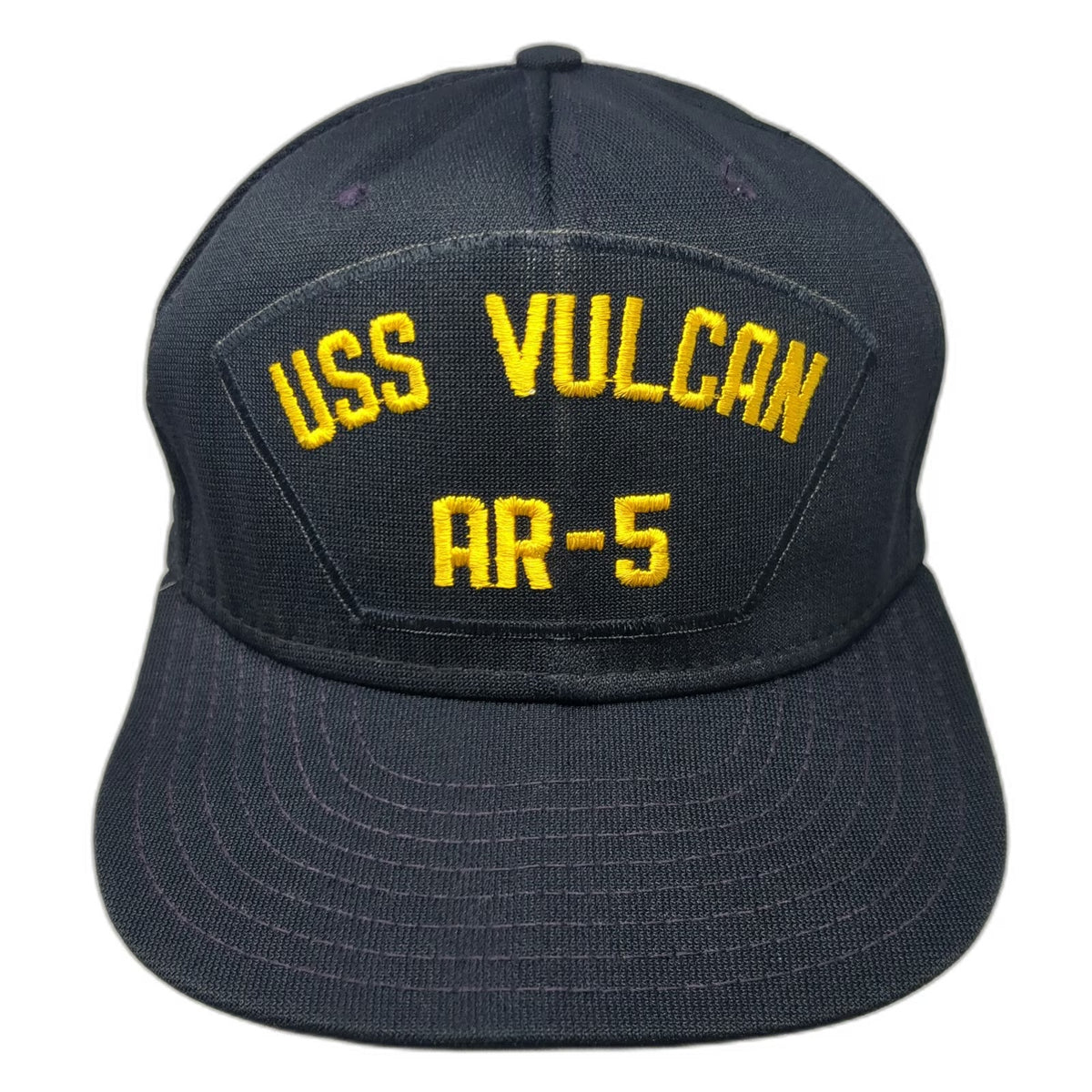 AJD Snapback Blue Hat L USS Vulcan AR-5 Navy Ship Military Embroidered Patch