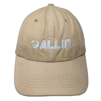 Richardson Baseball Cap Beige One Size ALLIN Embroidered Logo Slideback Hat