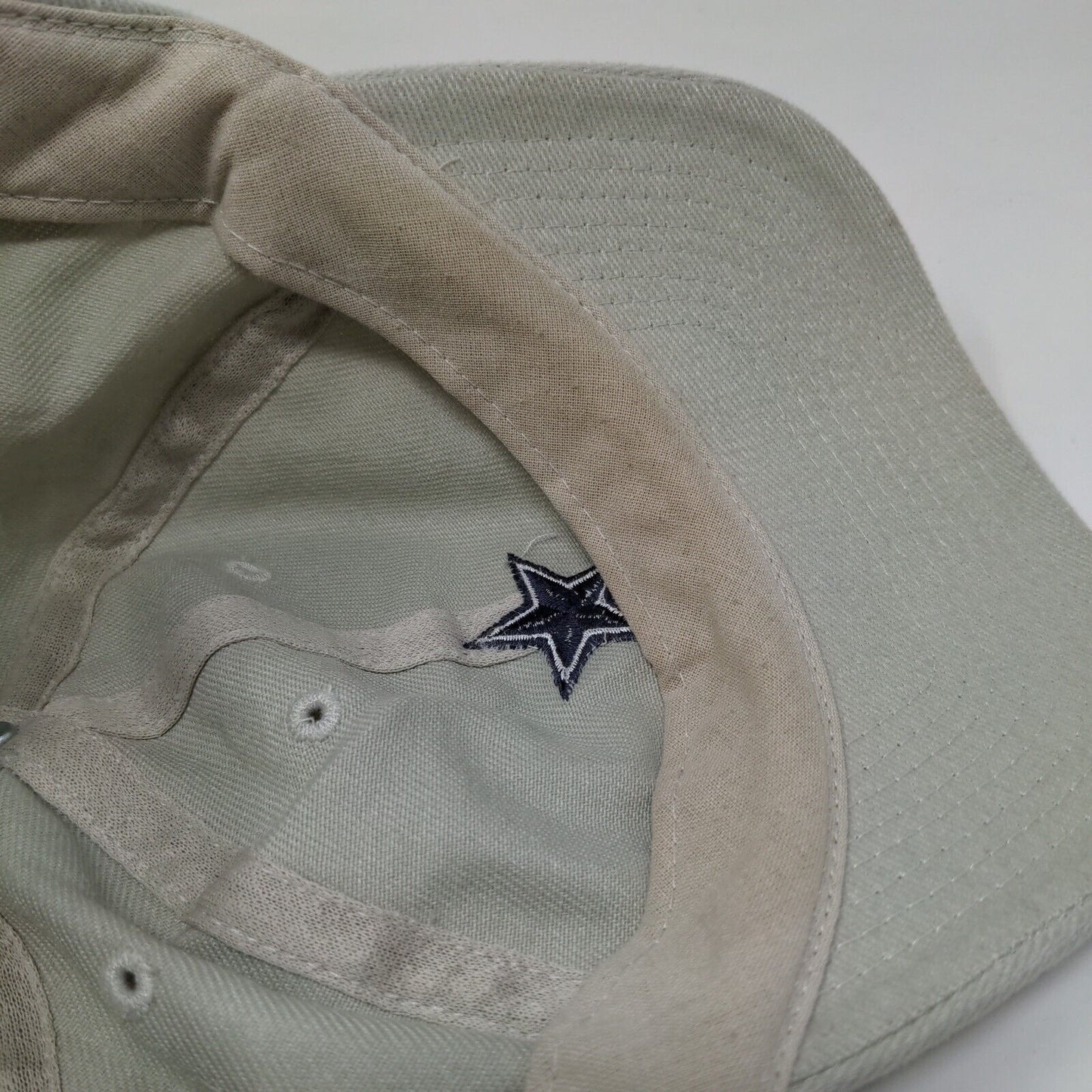 Dallas Cowboys Strapback Hat Tan OSFA Embroidered Logo Adjustable NFL
