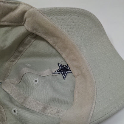 Dallas Cowboys Strapback Hat Tan OSFA Embroidered Logo Adjustable NFL