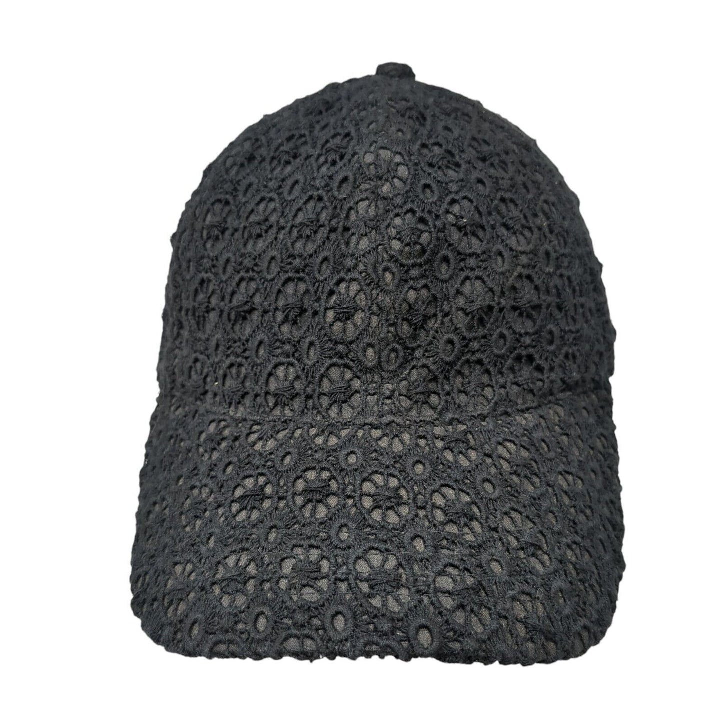 Collection Eighteen Strapback Hat Black One Size Adjustable Crochet