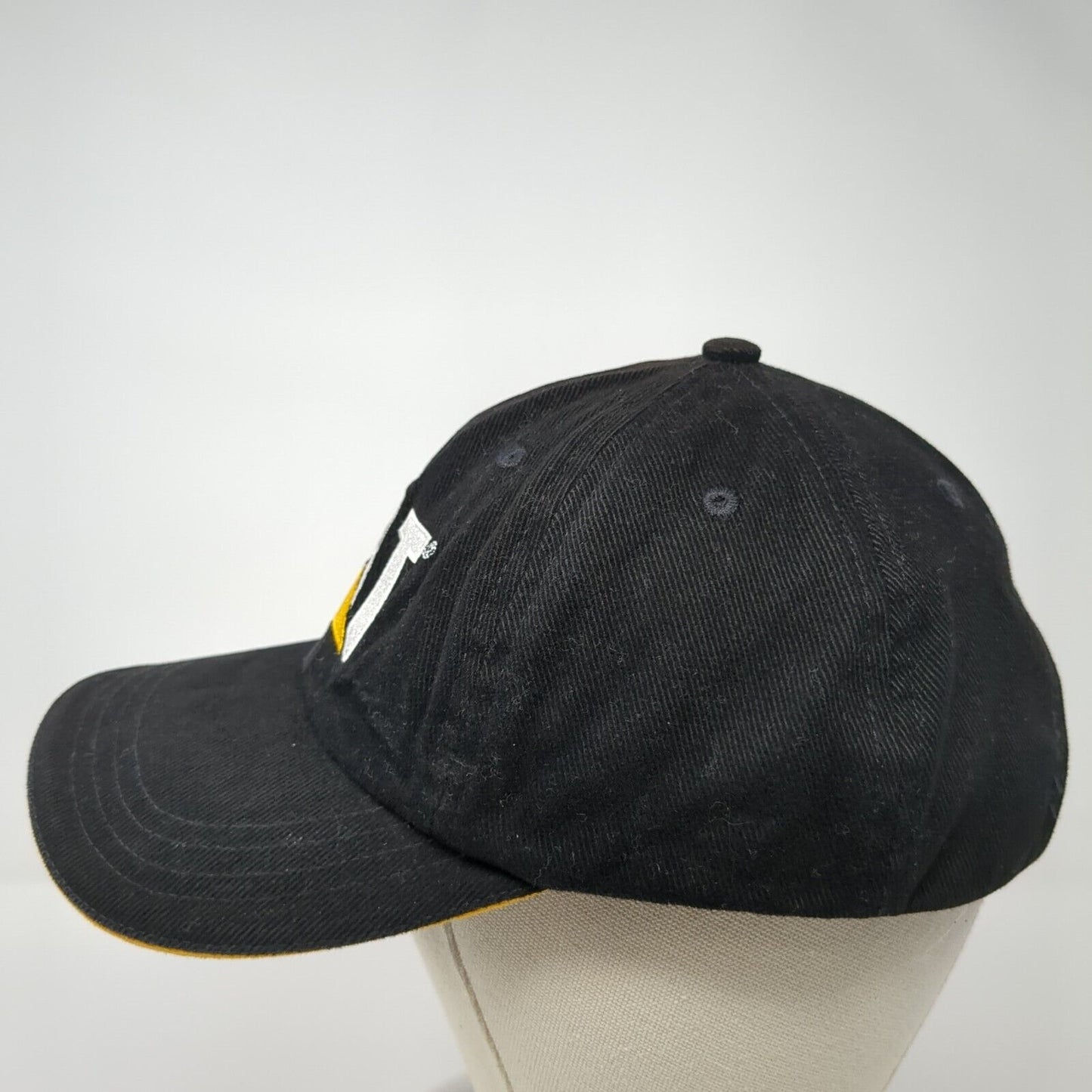 CAT Slideback Hat Black One Size Adjustable Embroidered 6 Panel Cyrk Cotton