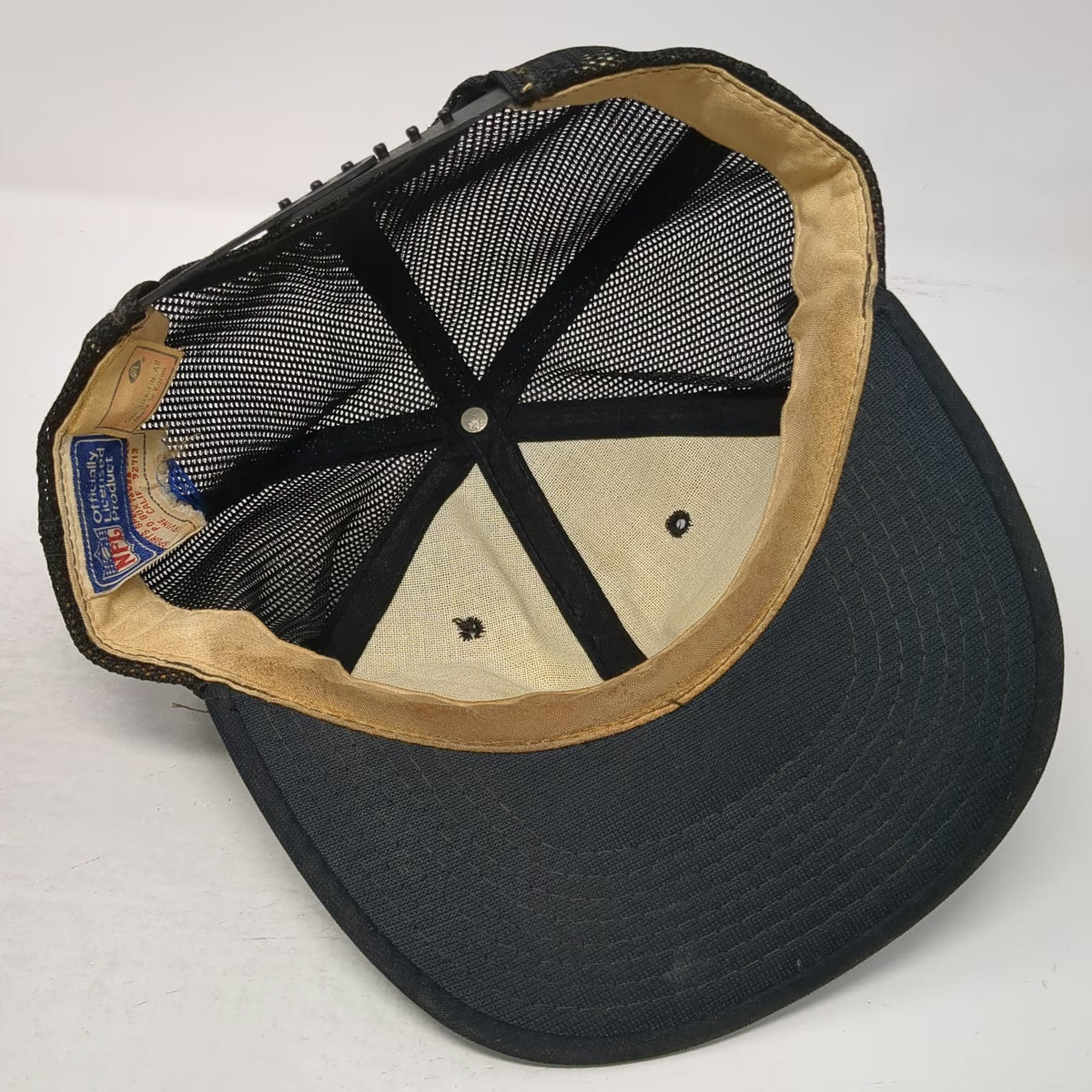 San Francisco 49ers NFL Sports Specialties Trucker Hat Black Orange Vintage