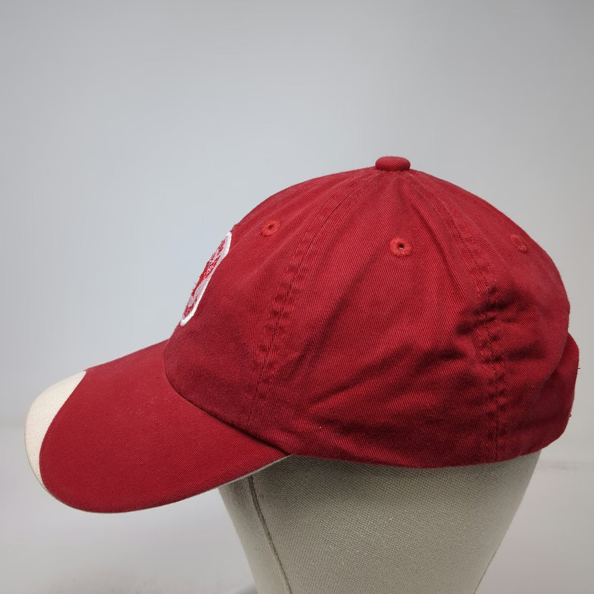 Port Authority Baseball Cap Red White One Size Boise Braves 1958 Patch Logo Hat