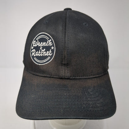 Wrench & Ratchet Fitted Hat Black L-XL Embroidered Stretch Flexfit