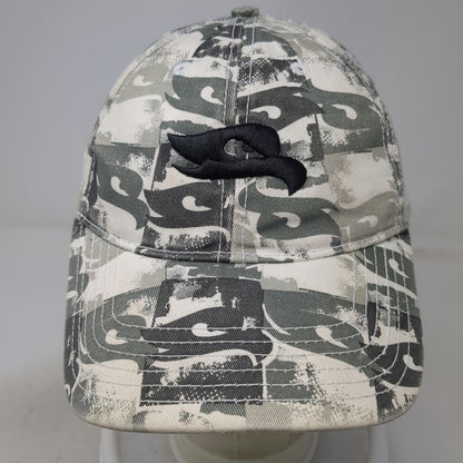 Tony Hawk Baseball Cap Beige Gray Green One Size Camo Print Embroidered Logo