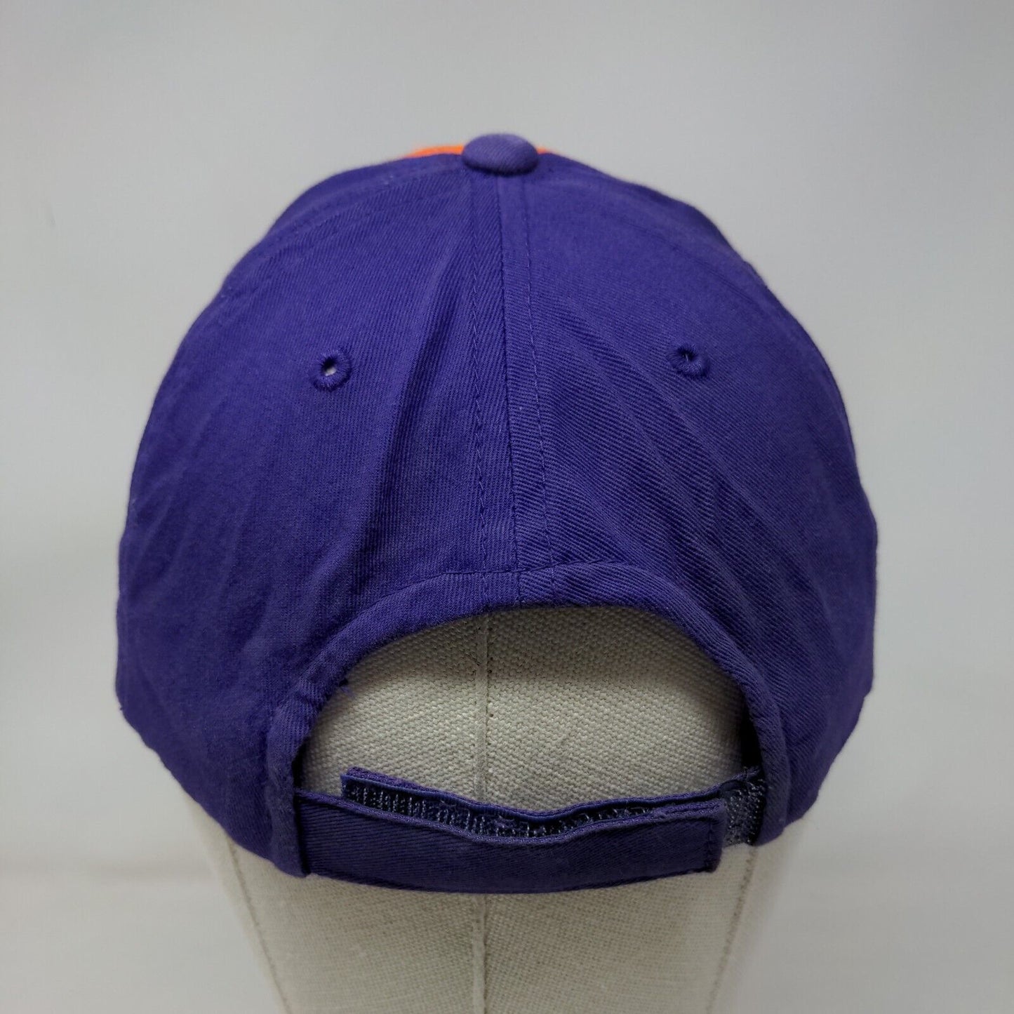 Clemson Tigers Strapback Hat Purple Orange Embroidered Logo NCAA Adjustable