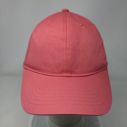 Unbranded Strapback Hat Pink OSFM Adjustable Vented Holes 6 Panel Blank