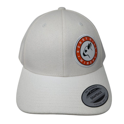 Kerry Hill Winery Snapback Hat White One Size Adjustable Yupoong