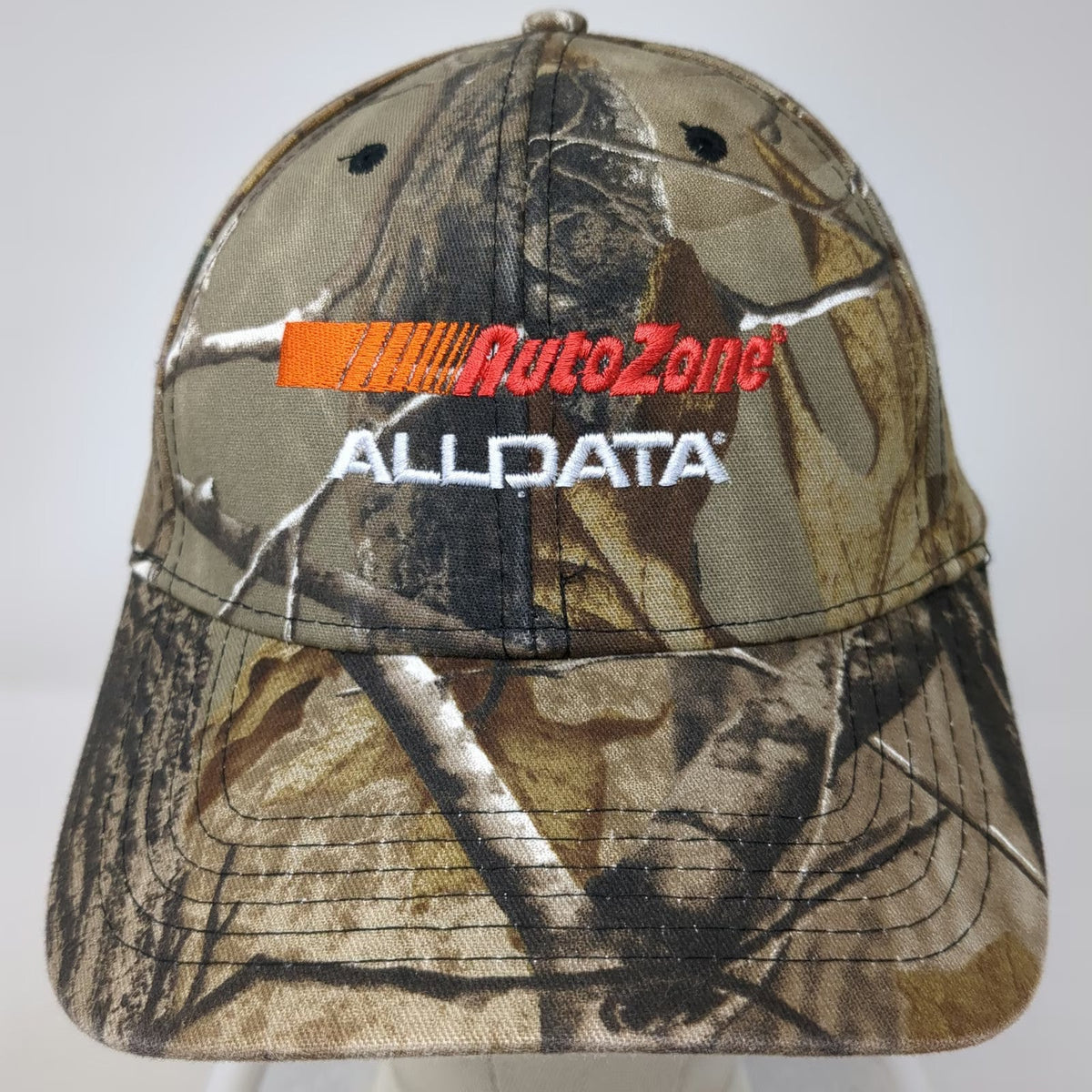 Cap America AutoZone ALLDATA Hat Baseball Cap Brown Camo One Size Strapback Logo
