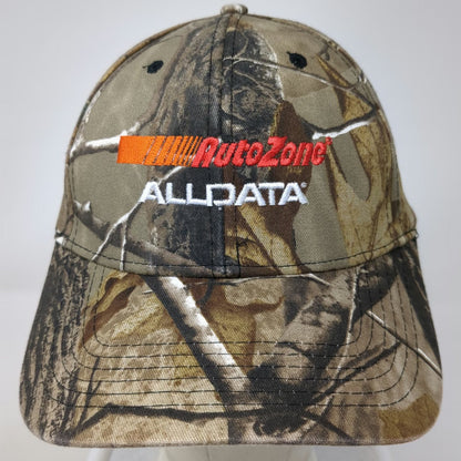 Cap America AutoZone ALLDATA Hat Baseball Cap Brown Camo One Size Strapback Logo
