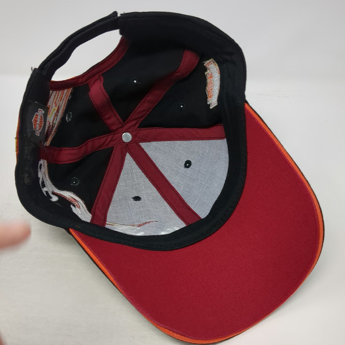 Harley-Davidson Baseball Cap Black One Size Tokyo Japan Kameido Flames Hat
