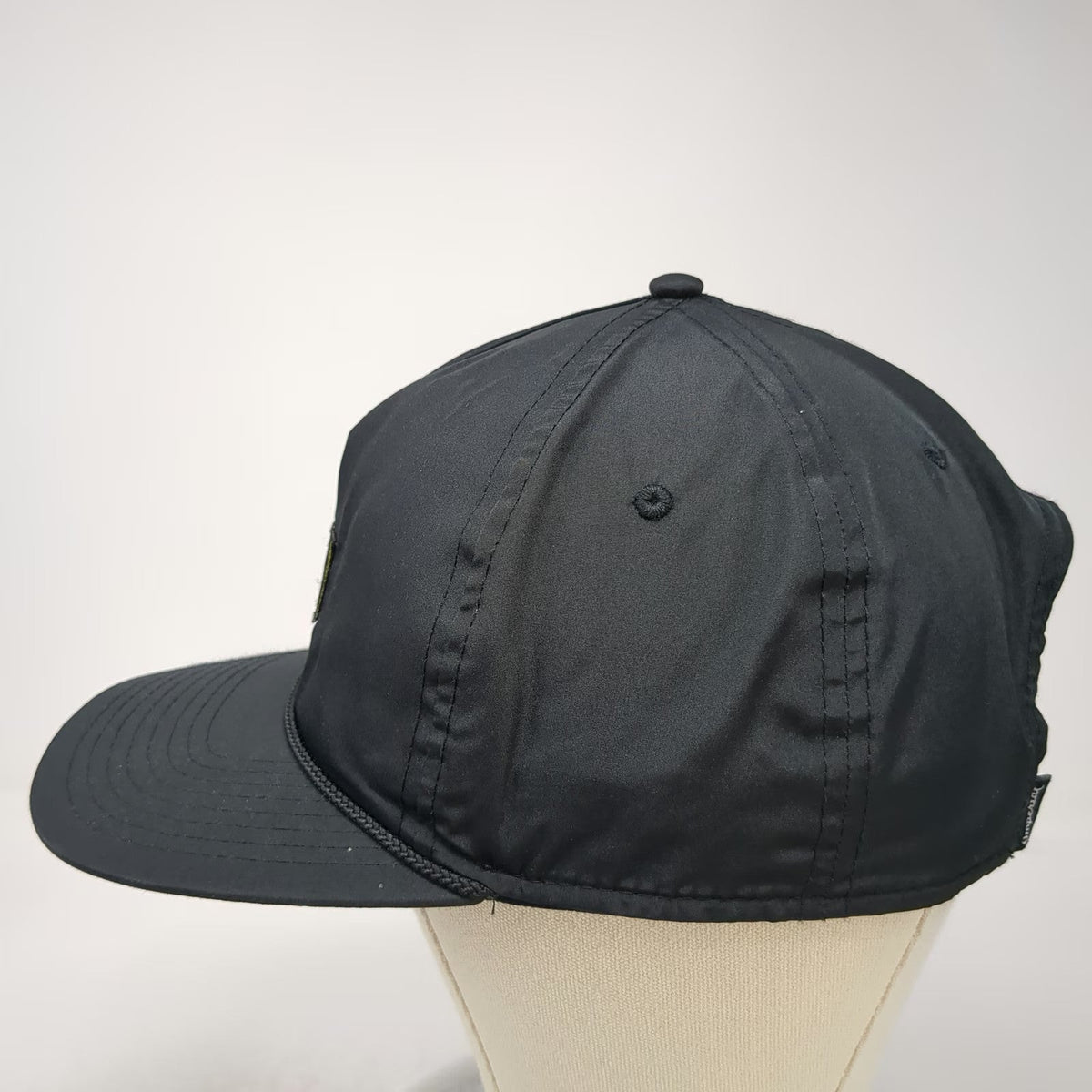 Imperial Callaway 5 Panel Black One Size Hat Rope Brim Snapback Golf Polyester