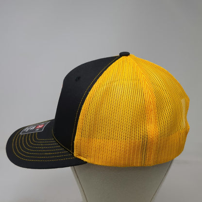 Richardson 112 Trucker Hat Black Yellow L Mesh Back Snapback Mexican Restaurant