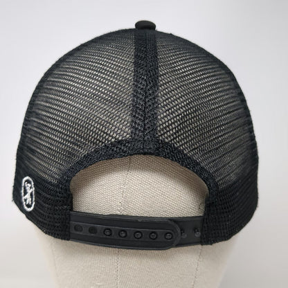 Trucker Hat Black One Size Mesh Back Snapback Foam Front Mama White Graphic