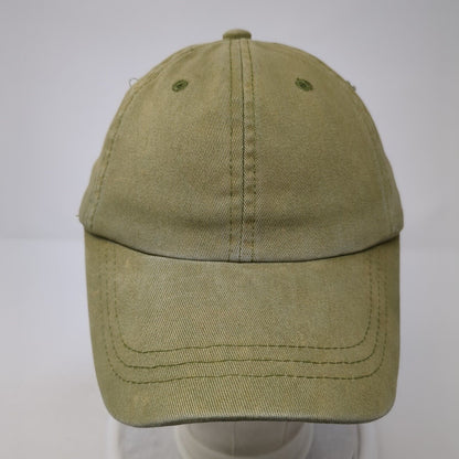 Unbranded Slideback Hat Green One Size Adjustable Blank Vent Holes
