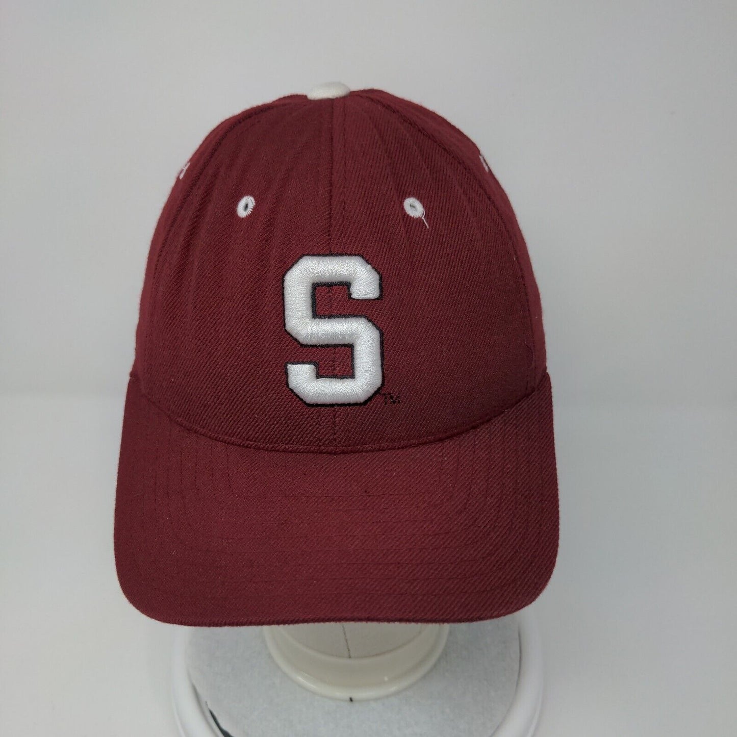 Stanford Cardinal Fitted Hat Colosseum Red Size 6 7/8 Embroidered Logo NCAA