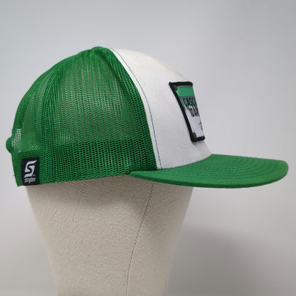 Stryder Trucker Hat Green One Size Cascade Idaho Snowmobile Snapback Mesh Back