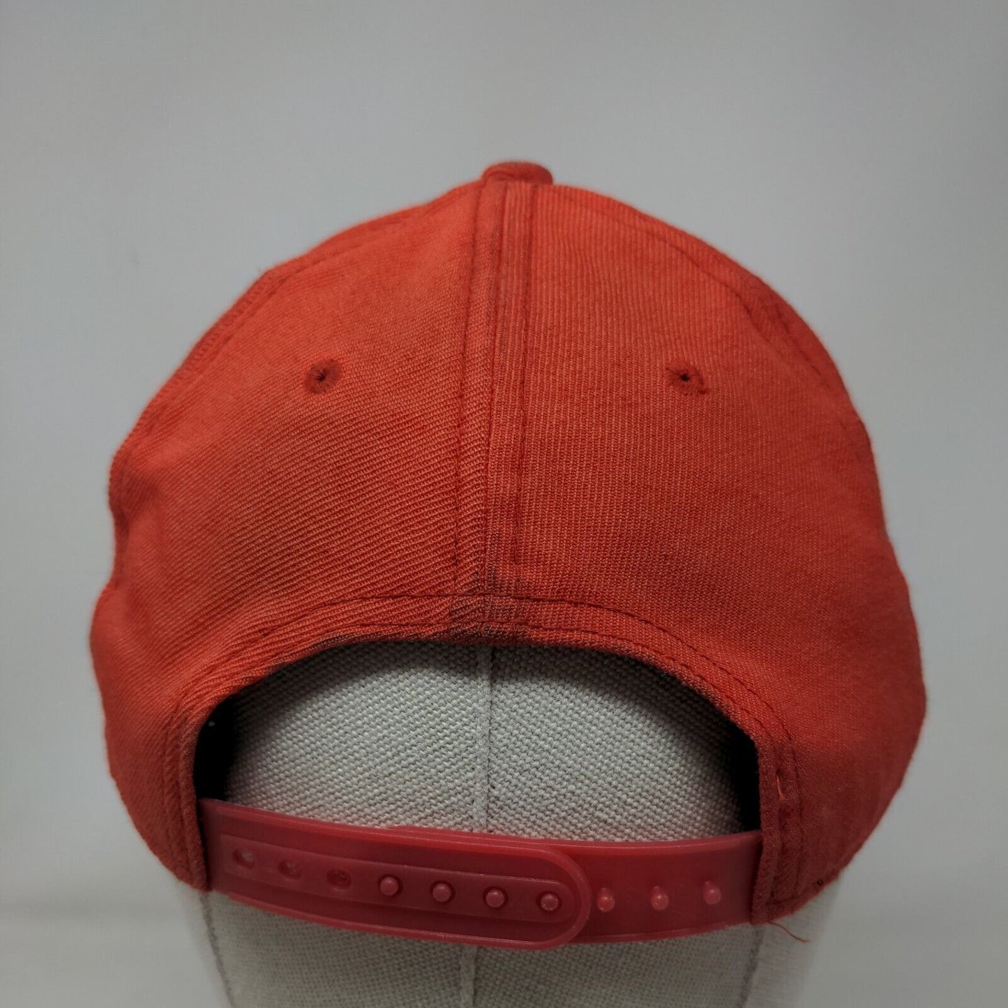 Nike Snapback Hat Red OSFM Adjustable Embroidered Swoosh Logo Vented Holes