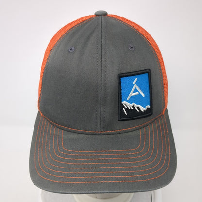 Richardson Snapback Trucker Hat Multi One Size Logo Patch Mesh Back