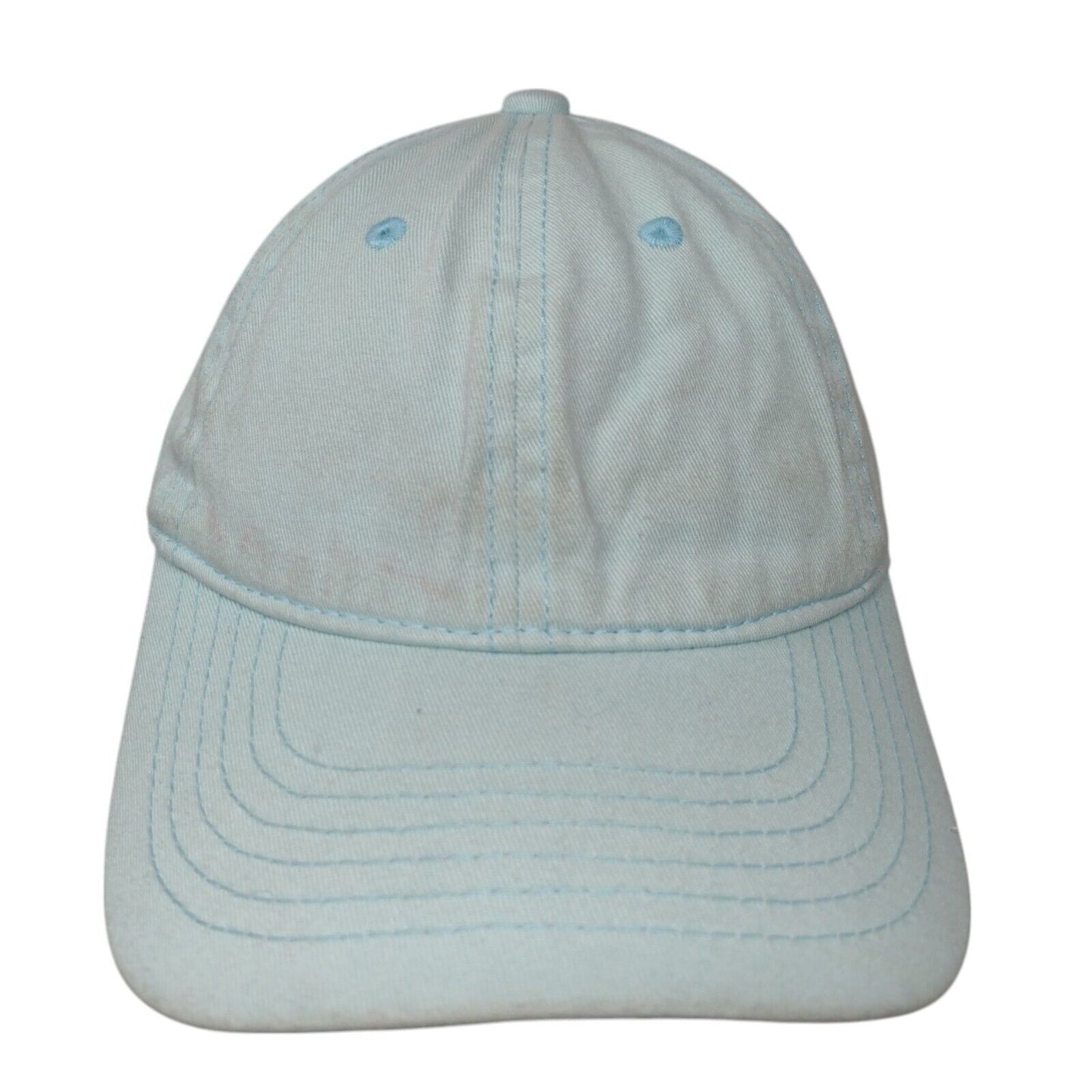 Chok Lids Skideback Hat Blue OSFA Adjustable Vented Holes 6 Panel Blank