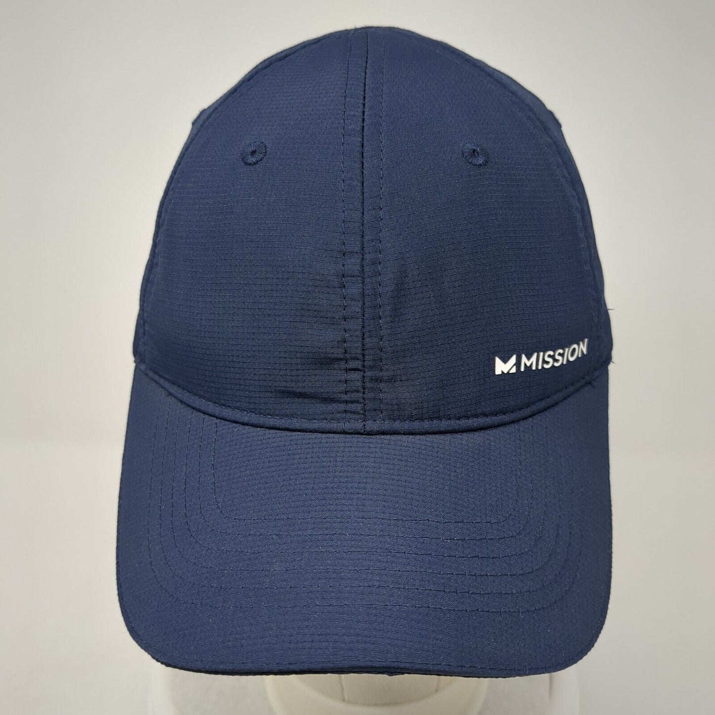 Mission Strapback Hat Blue One Size Adjustable Active Outdoor 6 Panel