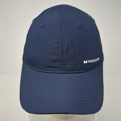 Mission Strapback Hat Blue One Size Adjustable Active Outdoor 6 Panel