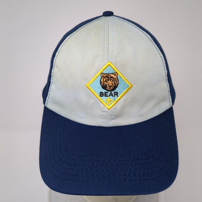 Webelos Bear Twill Strapback Hat Blue M/L Adjustable Embroidered 6 Panel