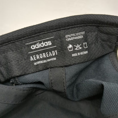 Adidas Baseball Cap Black One Size Aeroready Performance Strapback Hat