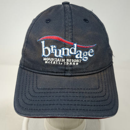 Brundage Mountain Resort Baseball Cap Blue One Size Slideback McCall Idaho Hat