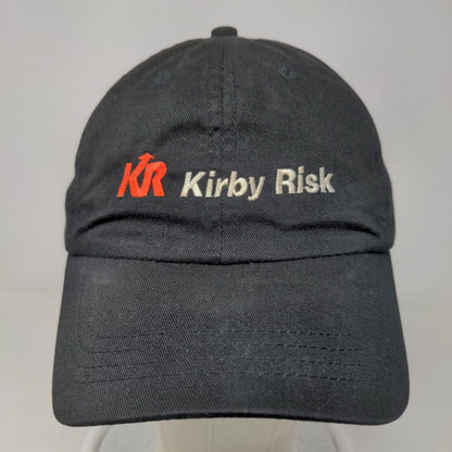 Kirby Risk Men's Slideback Hat Black Size OSFM Embroidered Logo 100% Cotton