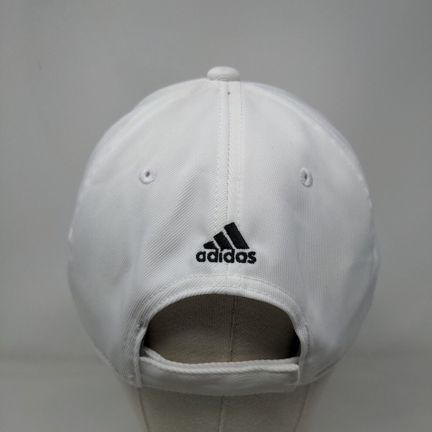 Adidas Decision Strapback Hat White OSFM Solid Aeroready 3 Stripes