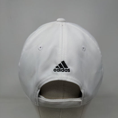 Adidas Decision Strapback Hat White OSFM Solid Aeroready 3 Stripes