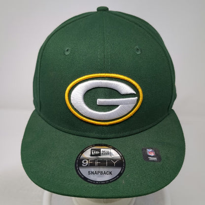 Green Bay Packers NFL New Era Snapback Hat Green One Size 9FIFTY Gray Undervisor