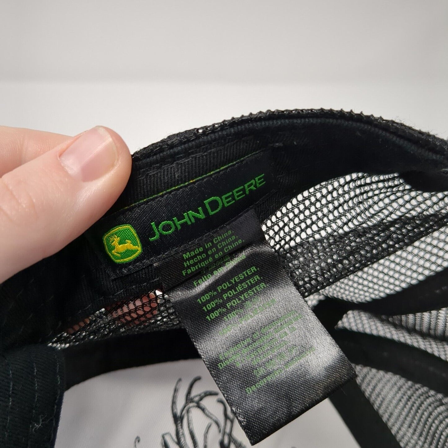 John Deere Snapback Trucker Hat Multicolor OS Adjustable Embroidered Mesh Back