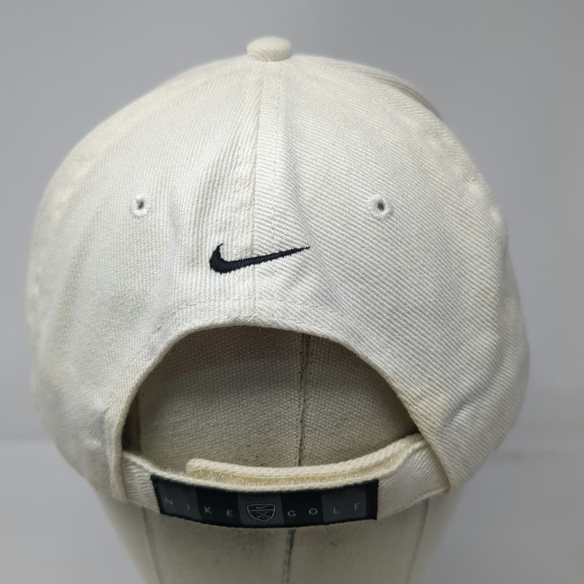 Nike Baseball Cap White Black One Size Bellagio Seahorse Golf Strapback Logo Hat