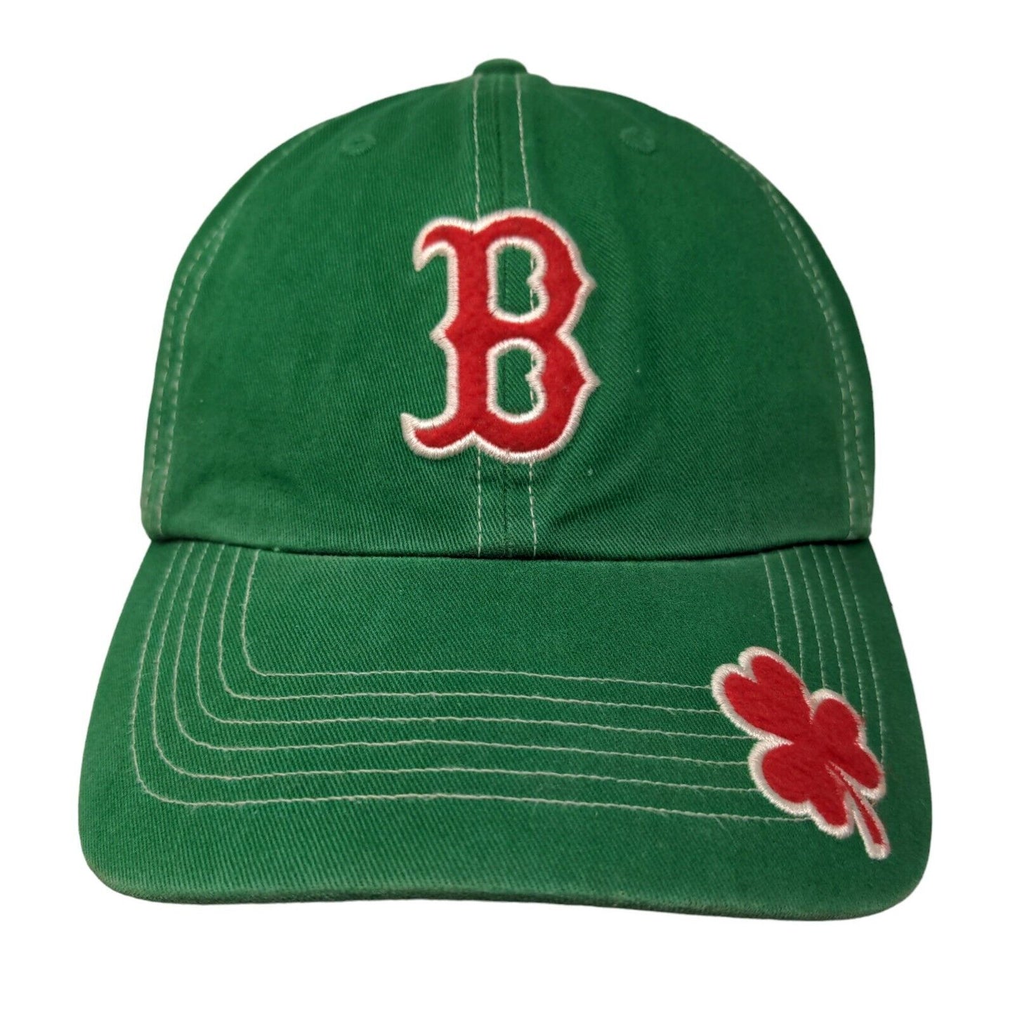 '47 Brand Men's Slideback Hat Green OS Boston Red Sox Embroidered Logo